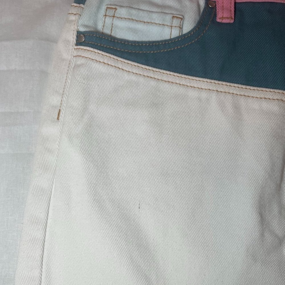 Pacsun Color Block Denim Skirt - image 4